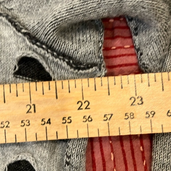 Tribal reversible Gray Geometric Turtleneck Sweater - Picture 2 of 13